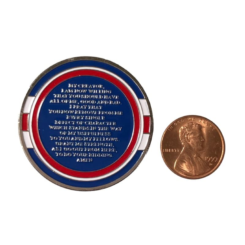 3-Pack Patriotic AA Chips: Select Any 3 Years, 1-50 Years Sobriety