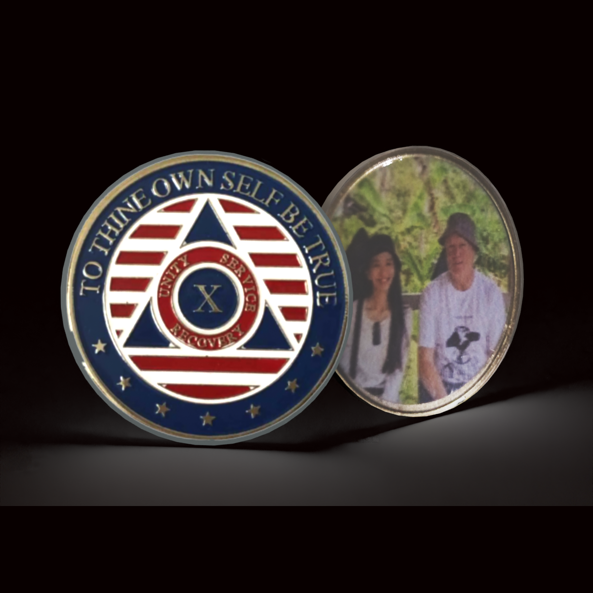 Customize Your Own Patriotic AA Sobriety Coin