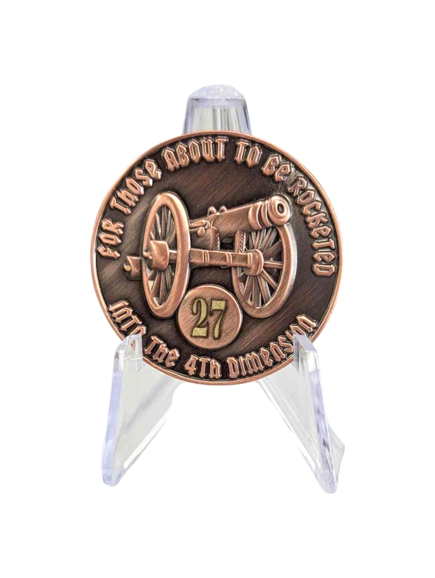 For Those About to be Rocketed We Salute You AA Coin 24hr-60yrs Sobriety Chip Includes Gift Box