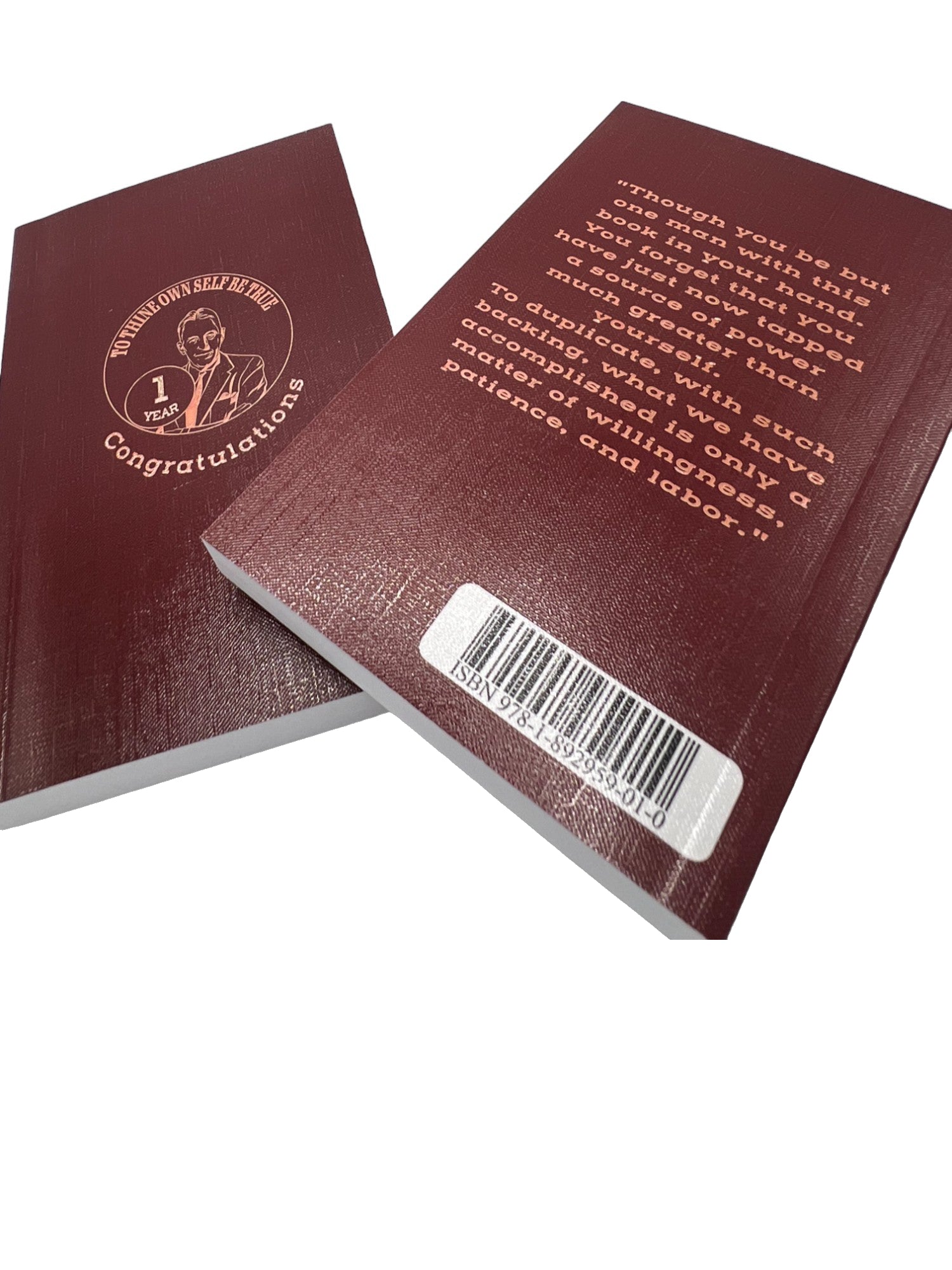 Customized AA Mini Big Book with Yearly Bill W. Image and Personalized Message