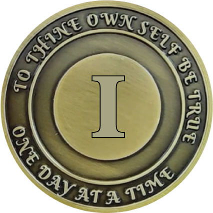 No Matter What Club AA Medallion 1-60yrs Sobriety Chip W/ Gift Box
