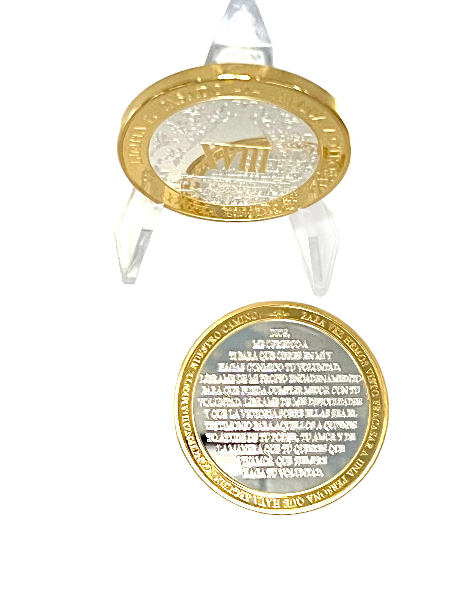 Spanish Silver & Gold AA Medallion