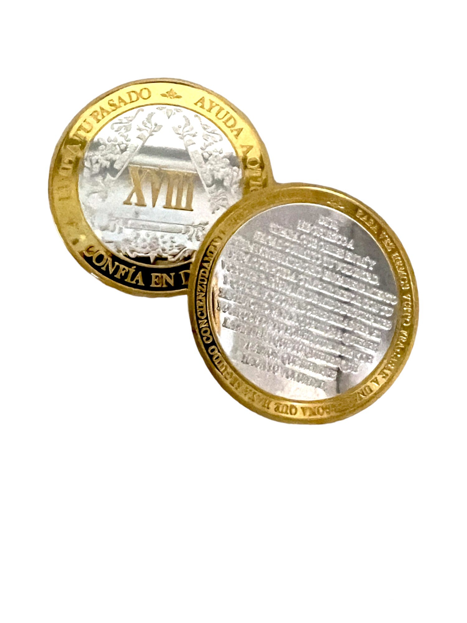 Spanish Silver & Gold AA Medallion