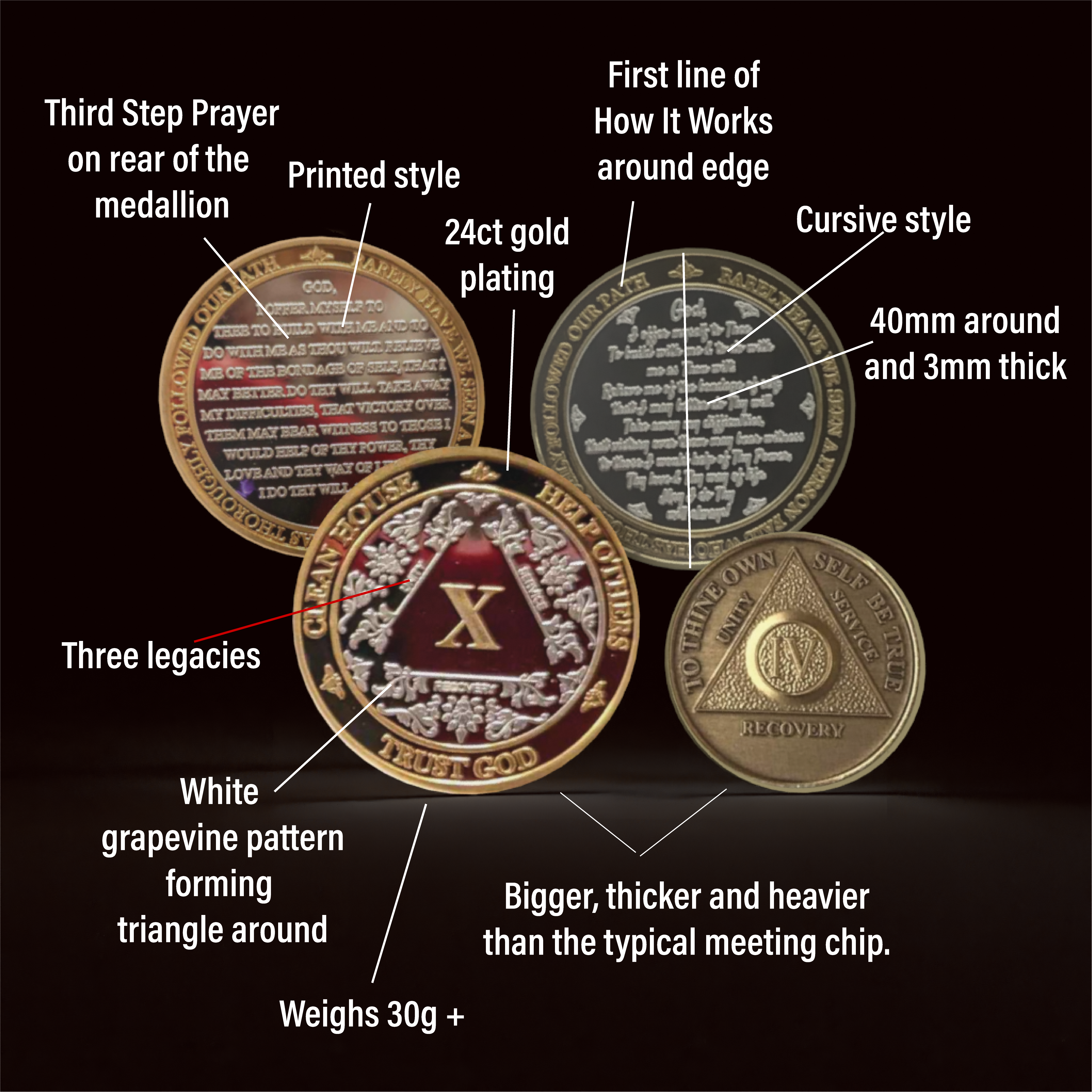 (3-PACK) Pick Any 3 years...Silver & Gold Medallion... Pick Your 3 Years
