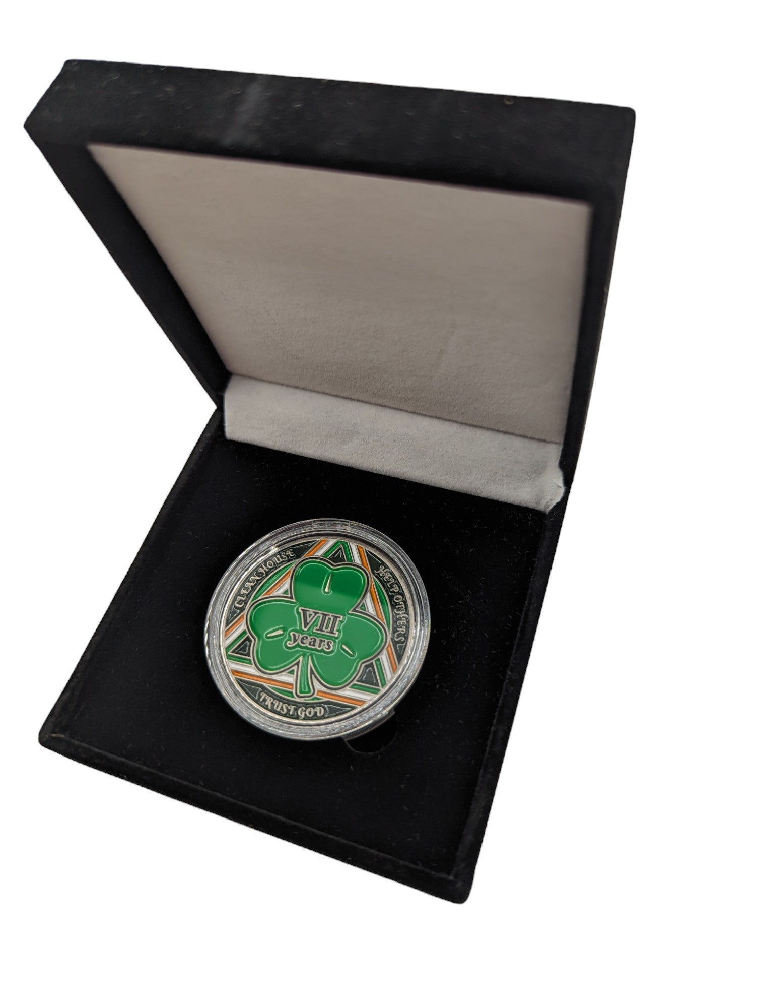 Irish Shamrock AA Coin 1-50yrs Sobriety Chip