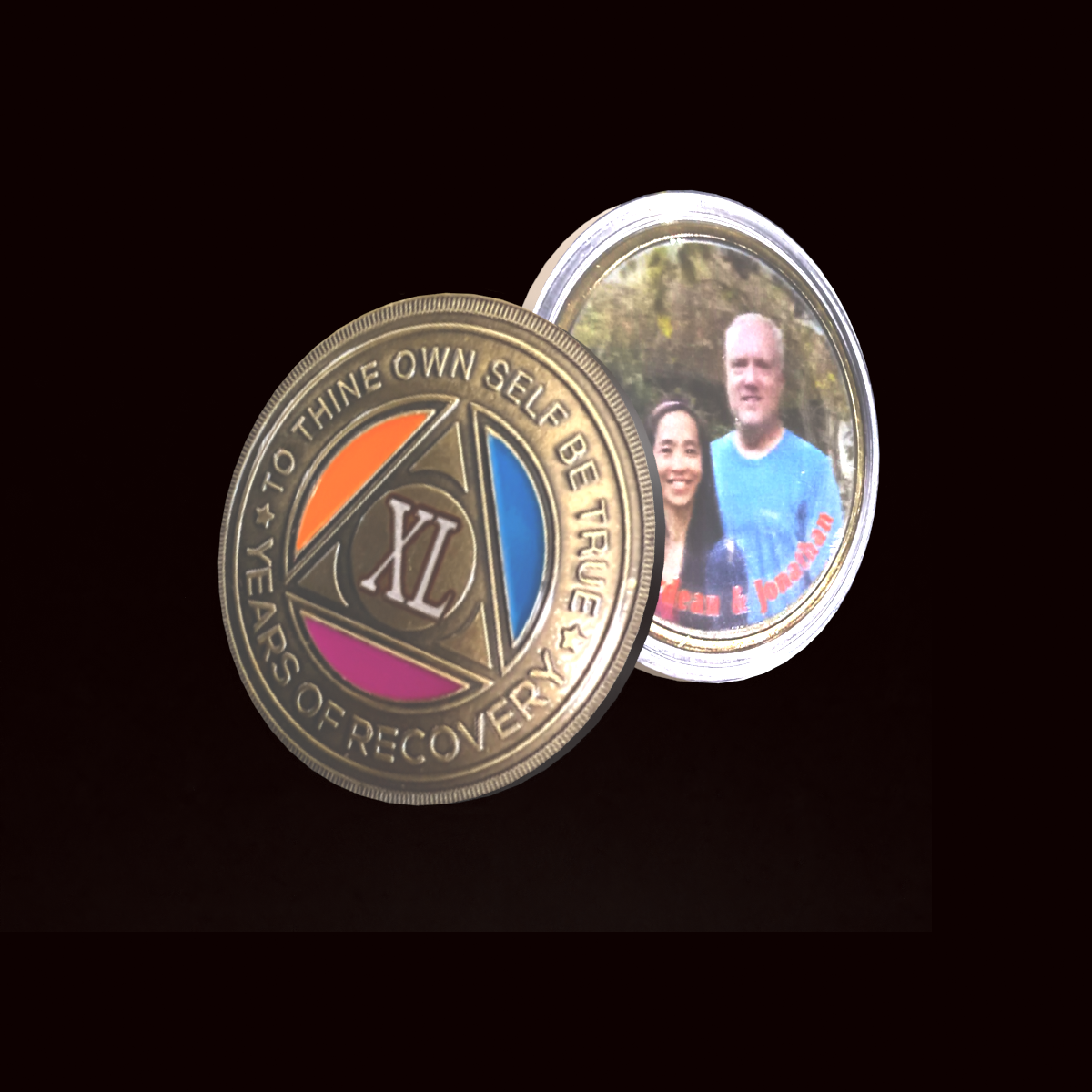 Customize Your Own Tri-Color AA Sobriety Coin