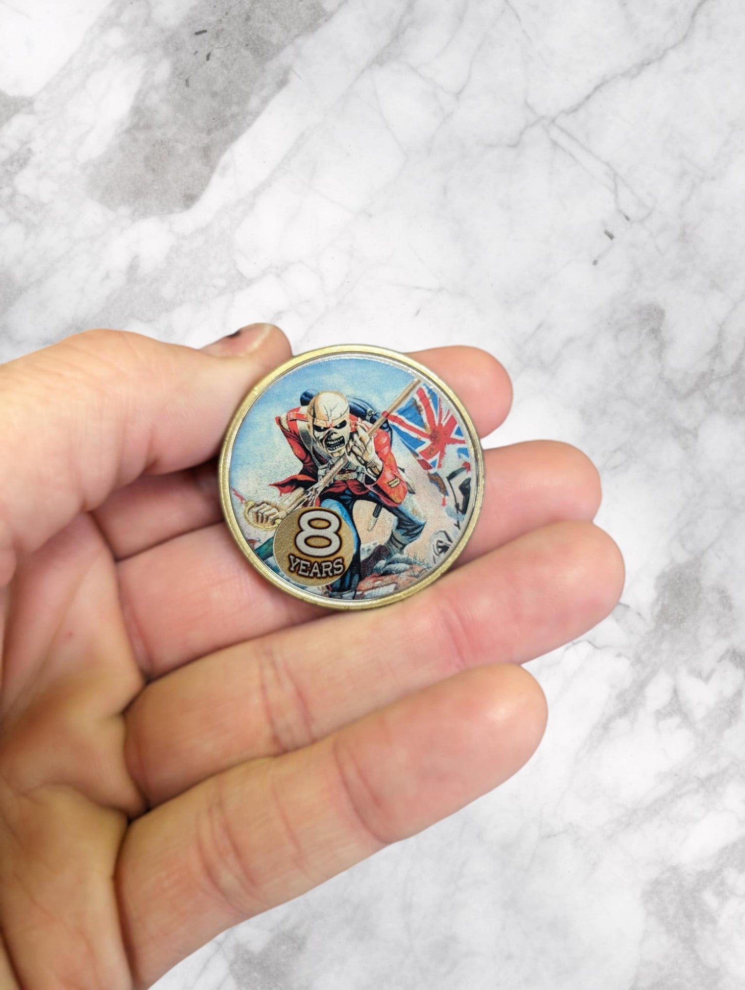 The Trooper Iron Maiden Style AA coin available in any year