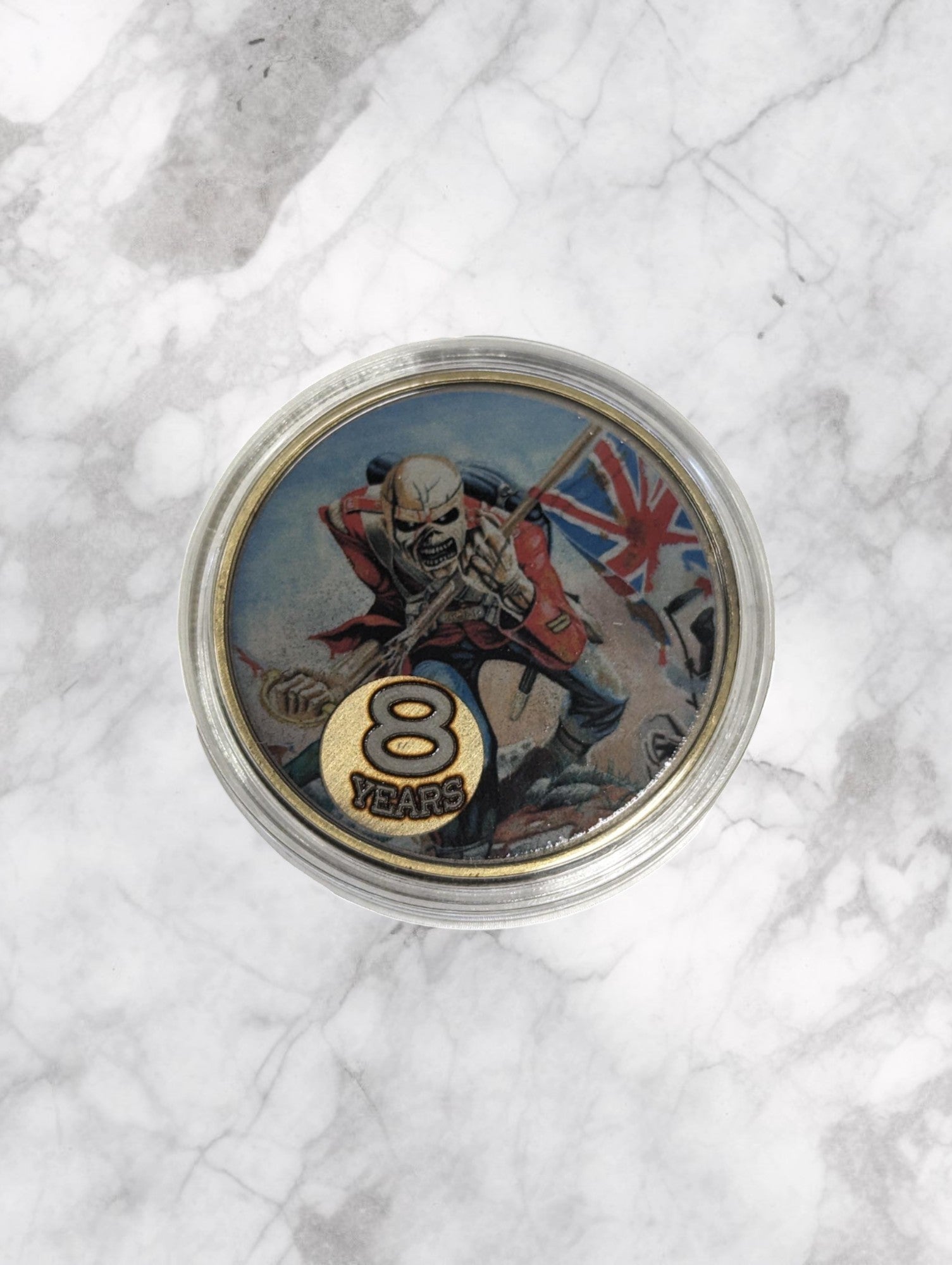 The Trooper Iron Maiden Style AA coin available in any year